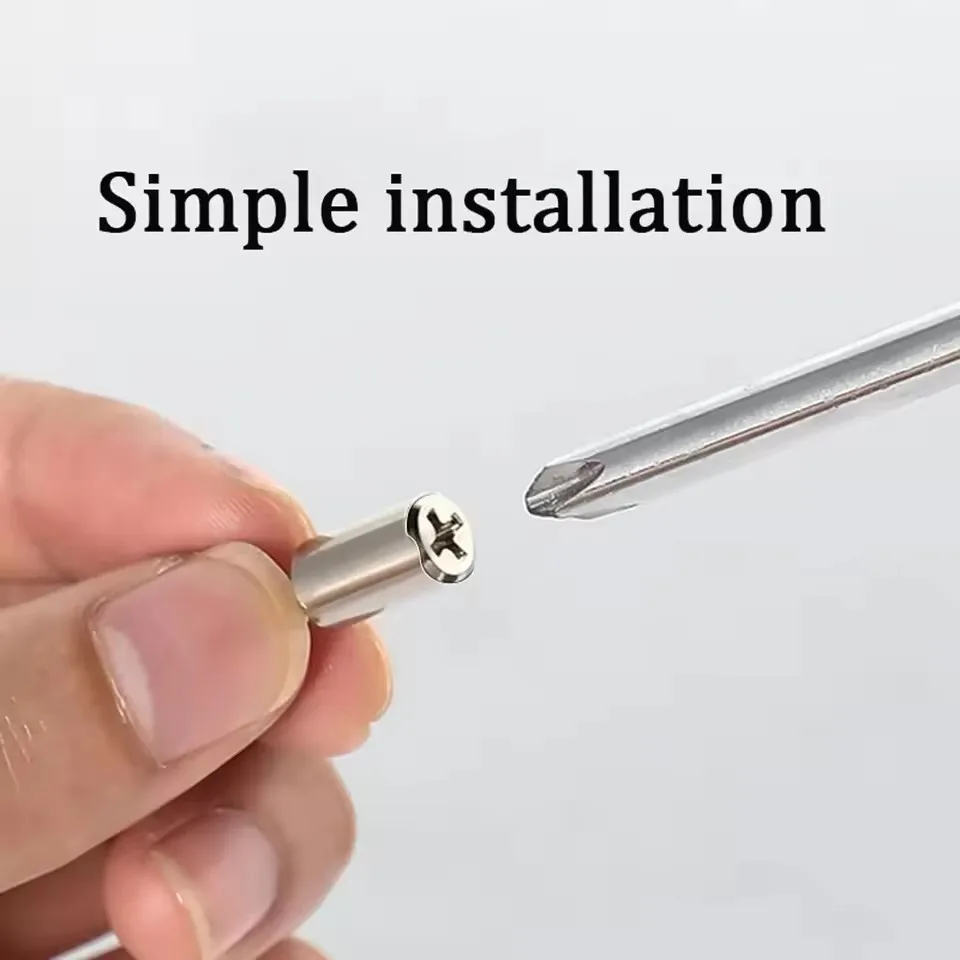 Cross Self-tapping Screw with Rubber Sleeve Laminate Support Home Wardrobe Cabinet Glass Hard Nonslip Partition Nails Set Kit