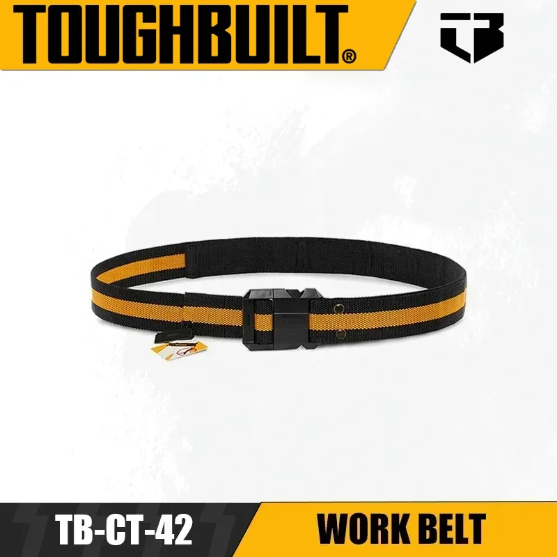 

TOUGHBUILT TB-CT-42 Work Belt Quick Release Buckle System Carabiner Suspension Component Belt Power Tool Accessories