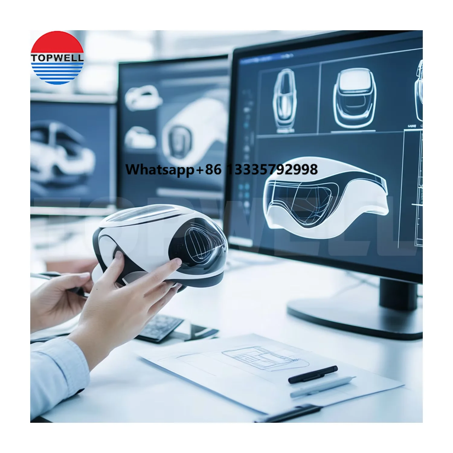 

Topwell 3D CAD Drawing Services for Plastic Product Design Develop Prototype & PCB Mechanical ID Support-3C Electronic Design