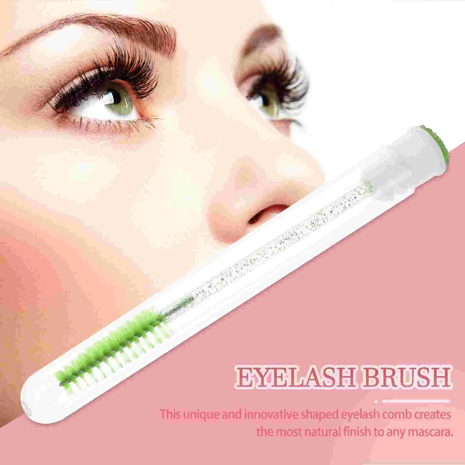 10 Pcs Spool Diamond Mascara Brush Miss Cleaning Brushes Razors Plastic Hourglass Blush Eyelash