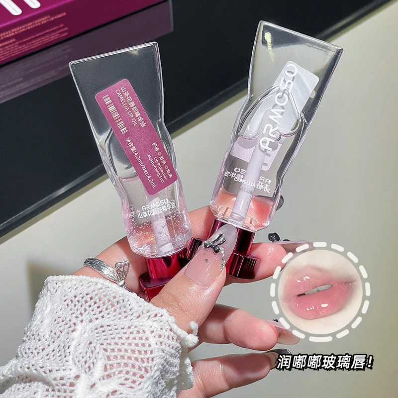 

Camellia Moisturizing Lip Balm Hydrating Lip Oil Lighten Lines Lips Plumping Exfoliating Original Transparent Gloss Oil Lip Care