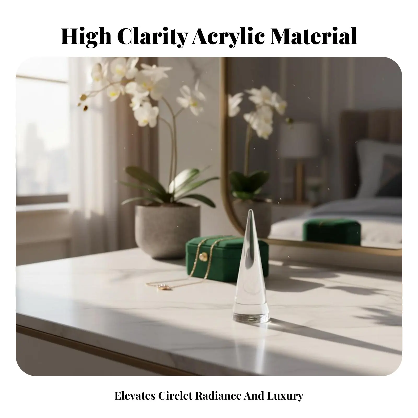 

Acrylic Band Stand Transparent Acrylic Band Display Jewelry Display Prop Lightweight Clear Jewelry C Individual Long-Lasting