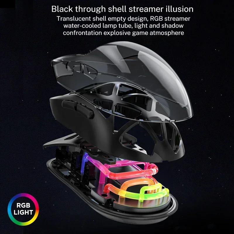 M7 Mouse Three modes Gamer Lightweight RGB Lighting Mouse Game Wireless Charging Bluetooth Mouse Wireless Pc Esports Game Gift