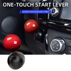 1 Pcs Car Engine Start Stop Button Joystick Automotive One-Touch Start Button Starter Cover Decoration Sticker Ball Club Style