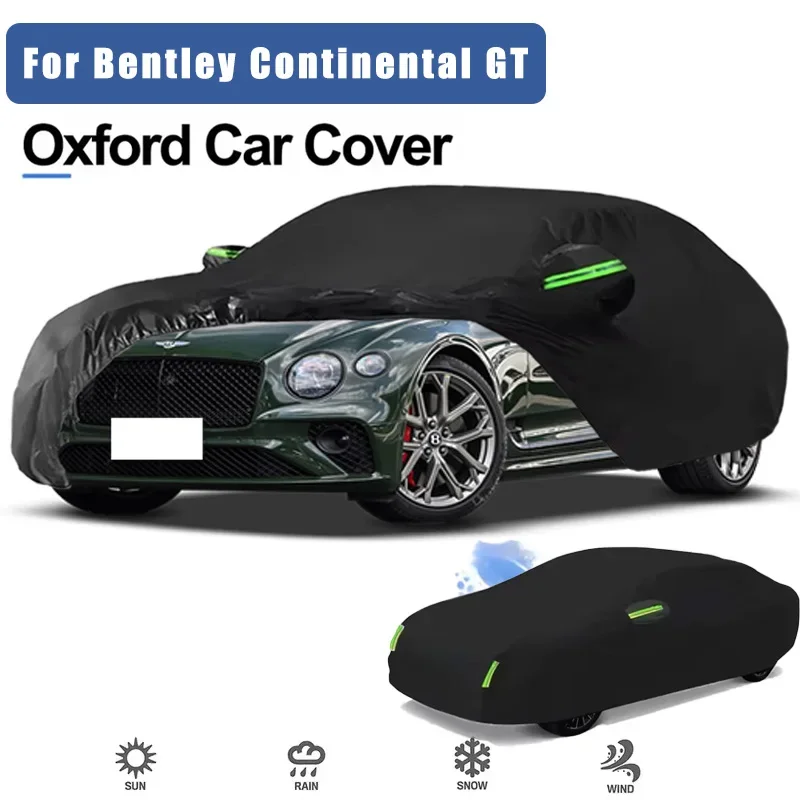 For Bentley Continental GT Oxford Cloth Full Car Cover Outdoor Waterproof Dustproof Anti UV Sun Snow Protection Exterior