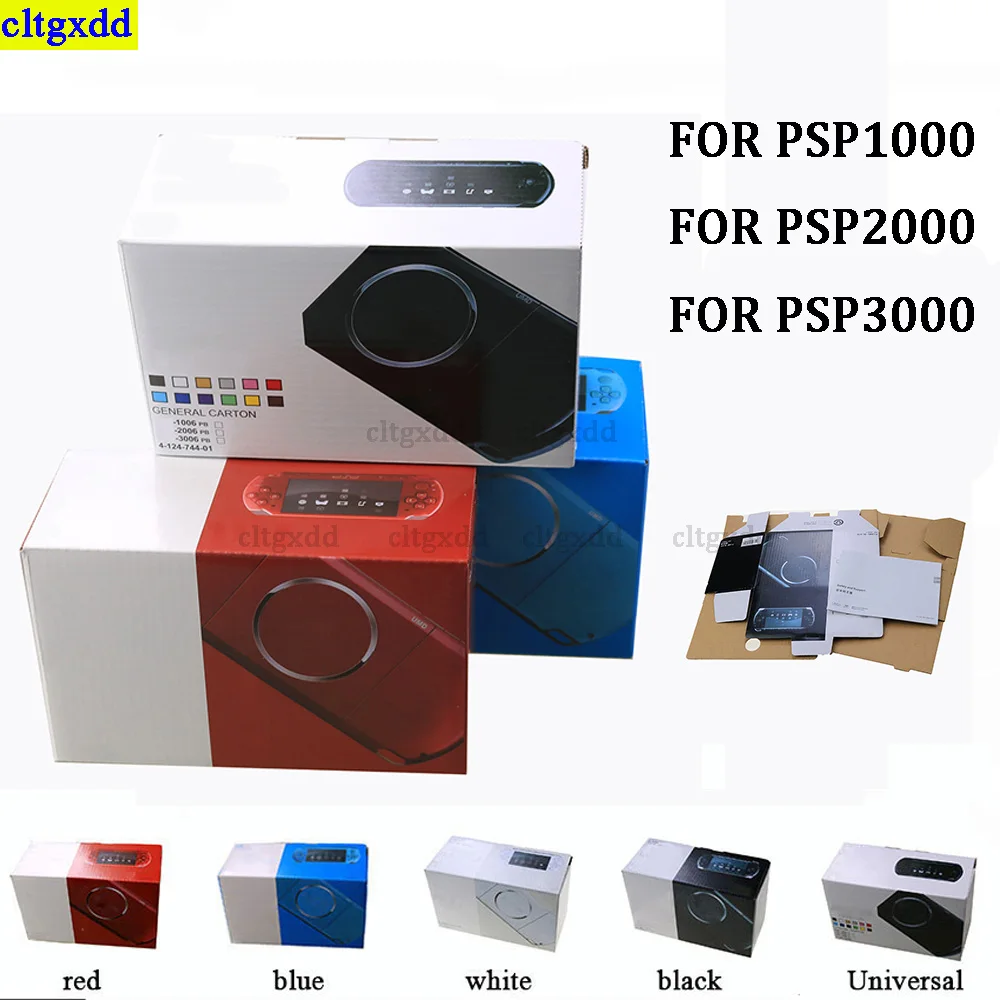 Cltgxdd 1 set FOR PSP1000 PSP2000 PSP3000 packaging box cardboard box with instruction manual insert game console packaging