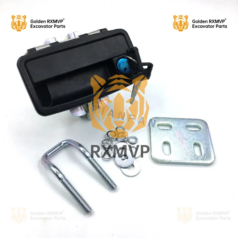 For Sunward Swe 60/70/80 Kai Yuan 60 Machine Cover Lock Domestic Universal Small Digging Back Cover Lock Excavator Accessorie