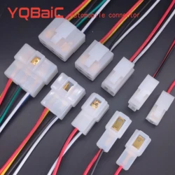 1P 2P 3P 4P 6P 6.3 MM Automobile And Moto Eletrica Quick Wire Connector Headlight Waterproof Pin Connector and terminal ocket