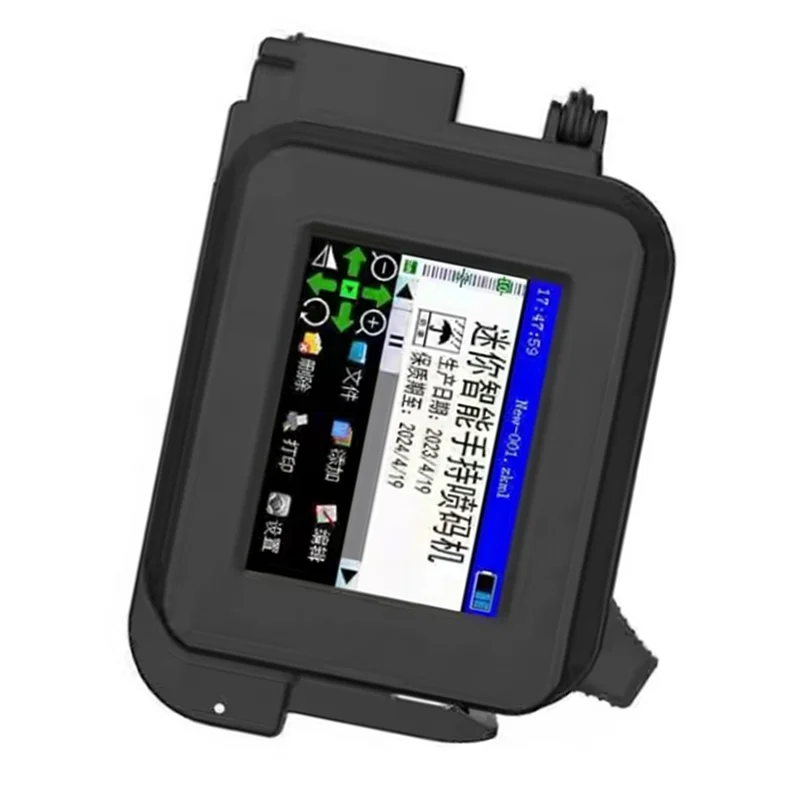 Stampante a getto d'inchiostro portatile ingegnosa 12,7 mm Mini stampante portatile Testo QR Codice a barre Immagine Numero lotto Logo Macchina per la codifica immagini EU P