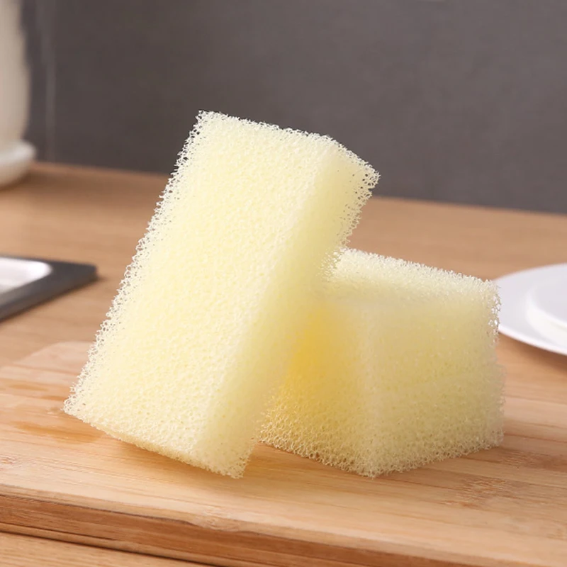 Dishwashing Sponge Thickened Scouring Pad Pot Brush Imitation Loofah Sponge  Kitchen Cleaning and Decontamination Brush