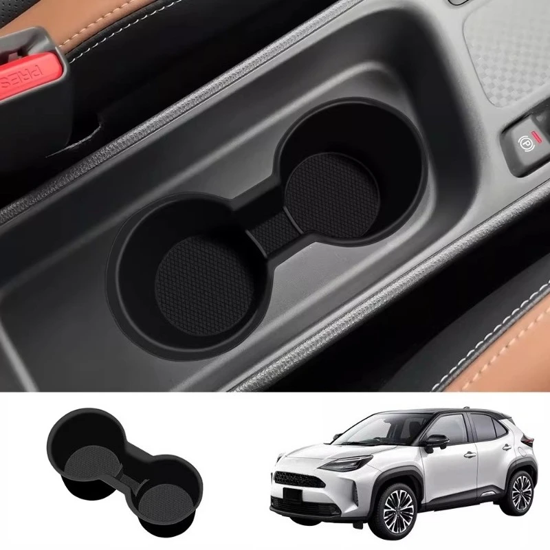 For Toyota Yaris Cross Silicone Central Control Water Cup Holder Yaris Anti-collision Abnormal Sound Waterproof and Dustproof