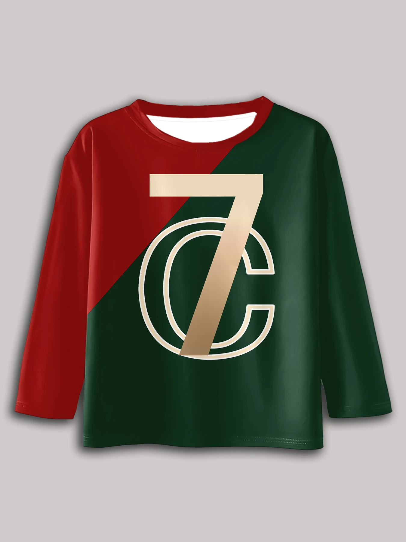 CR7 Children Long Sleeve T-shirt Boys Kids Cartoon Children's Fashion for Kids Baby Boy Clothes Offer Top