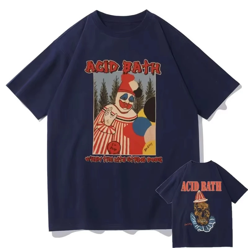 Graphic Print Men T-shirt, Summer Retro Gothic Rock Top, Hip Hop Oversized Cotton Short Sleeve Tee - view 4
