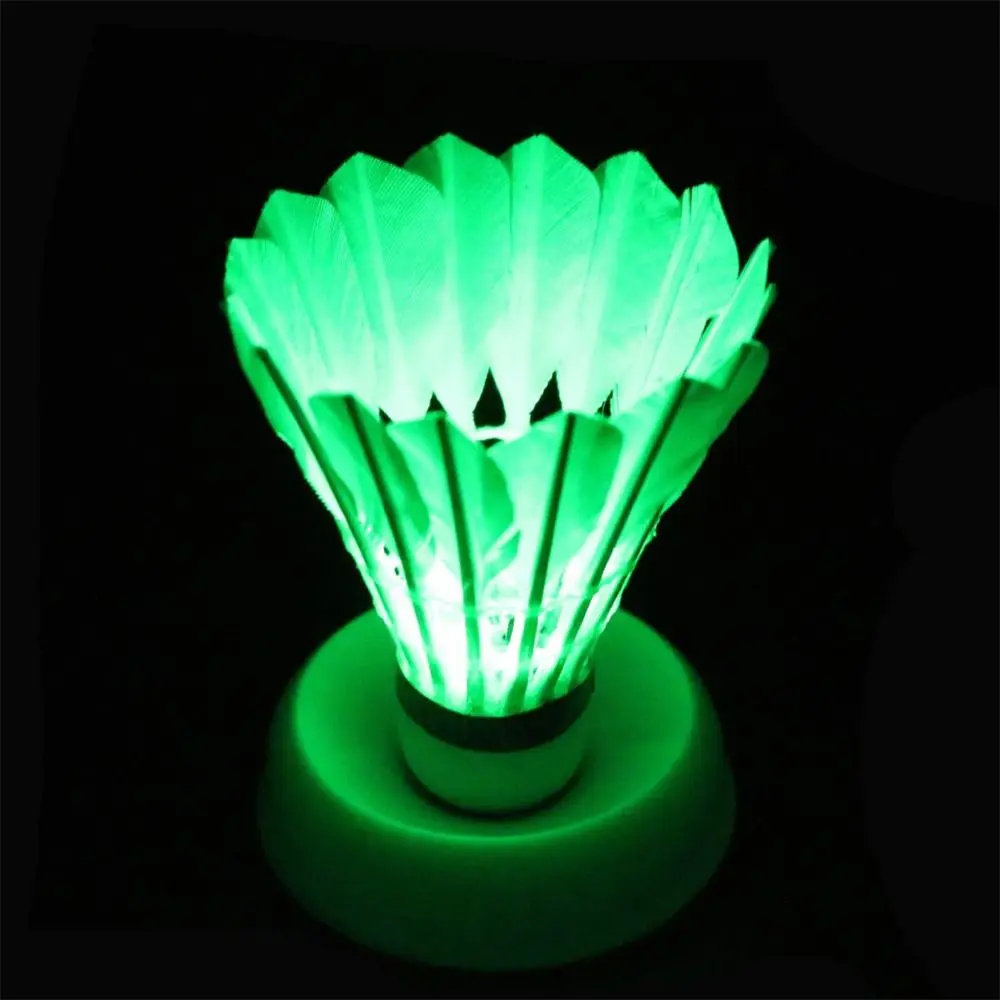 

Dark Night LED Badminton Lighting Balls Foam Head Lighting Badminton Luminous Durable Luminous Shuttlecock Night Training