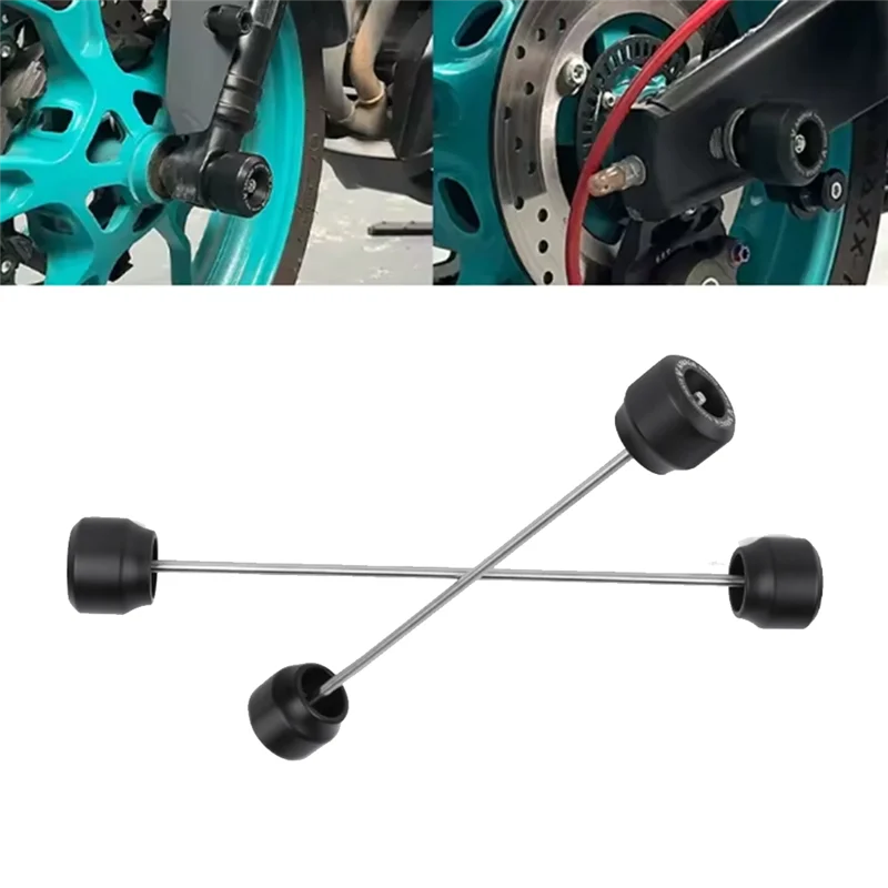 

Motorcycle Front And Rear Wheel Axles Protector Pad Body Protection Rods Anti Crash Bars For MT-03 2021-2024-X67A