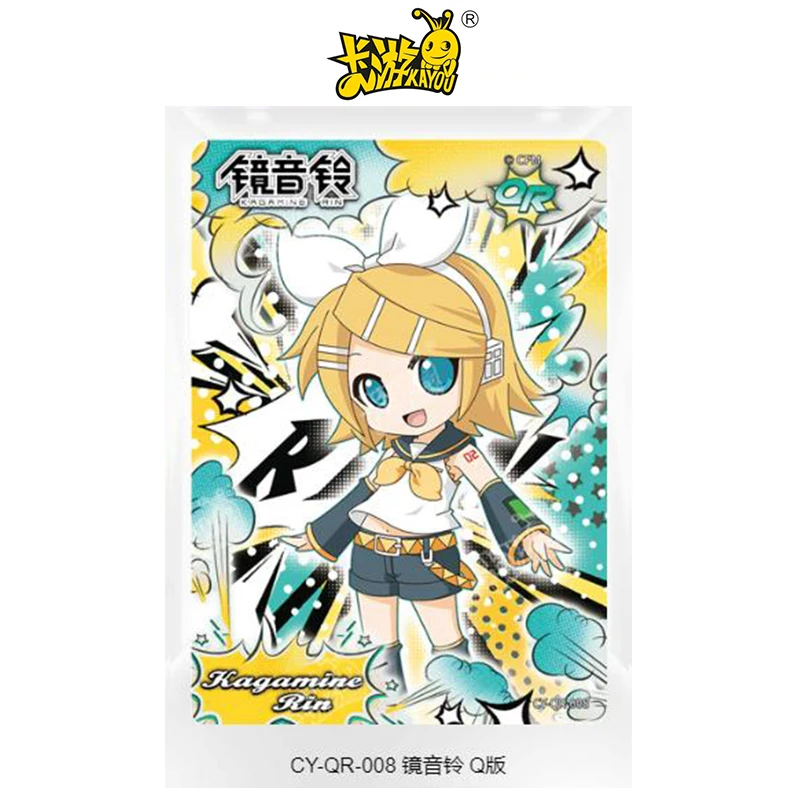 Kayou card QR (001-018) series flash card Hatsune Miku Megurine Luka MEIKO Collection card Game Toys Christmas birthday gift