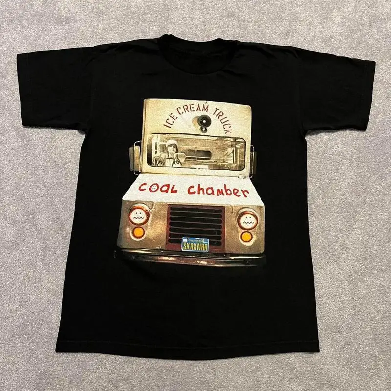 

Vtg Coal Chamber Band Ice Cream Big Truck Хлопковая черная футболка S 5XL AG587