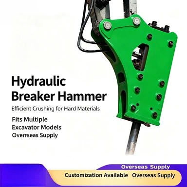 Hydraulic Breaker Hammer for Excavator, Rock Crushing Pile‑Driving Attachment, Excavator Modified Demolition Hammer