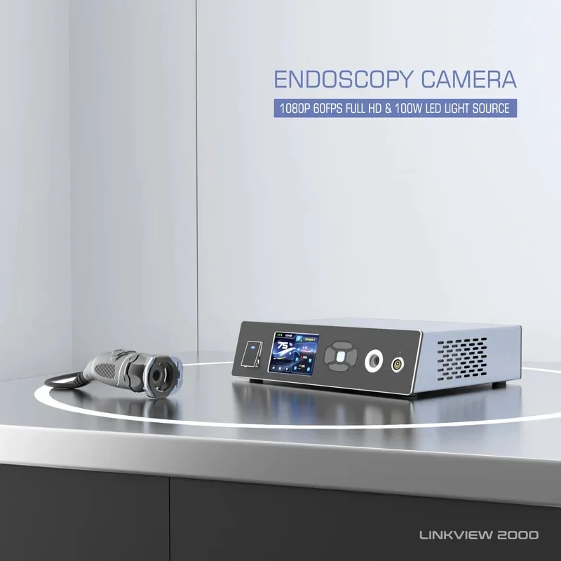 Medical Endoscope Camera SystemProfessional 1080P 60FPS with 100W LED Light for ENT Clinic, Veterinary Surgery