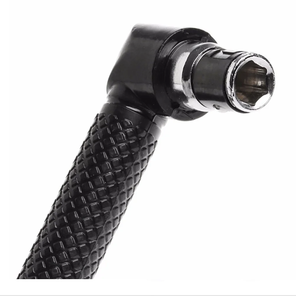 مفتاح بانة برأسين 1/4 بوصة على شكل حرف L محول الزاوية اليمنى لقم مفك البراغي أداة فولاذية متينة للمرآب المنزلي