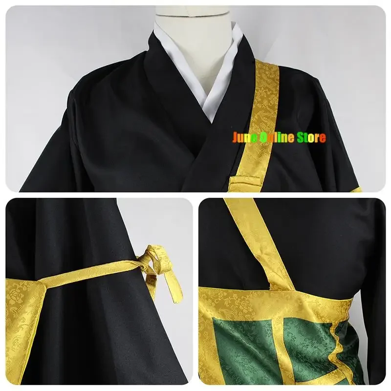 Disfraz de Anime Geto Suguru para hombre y mujer, uniforme de Cosplay, peluca de Kimono, ropa de Halloween