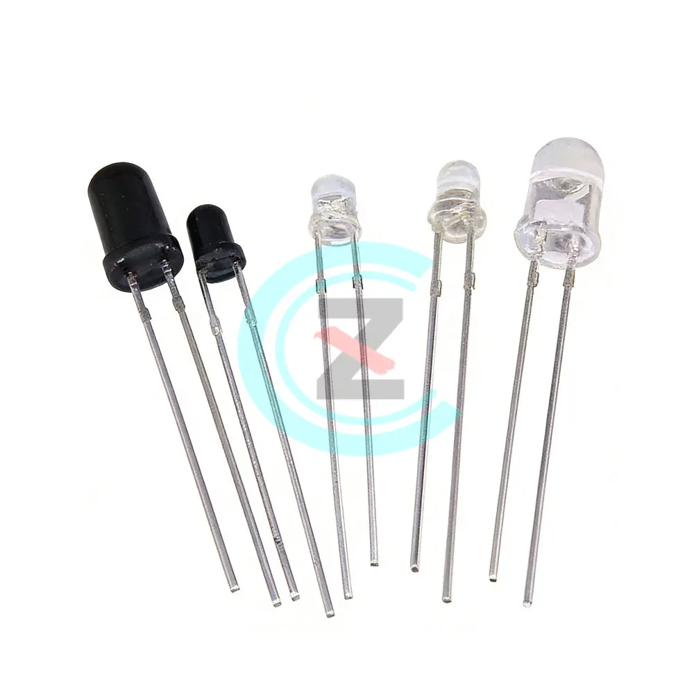 10Pairs F3 3mm F5 5mm 940nm LEDs Infrared Emitter and IR Transmitter Receiver Diode Diodes 301A Infrared to tube For Arduino