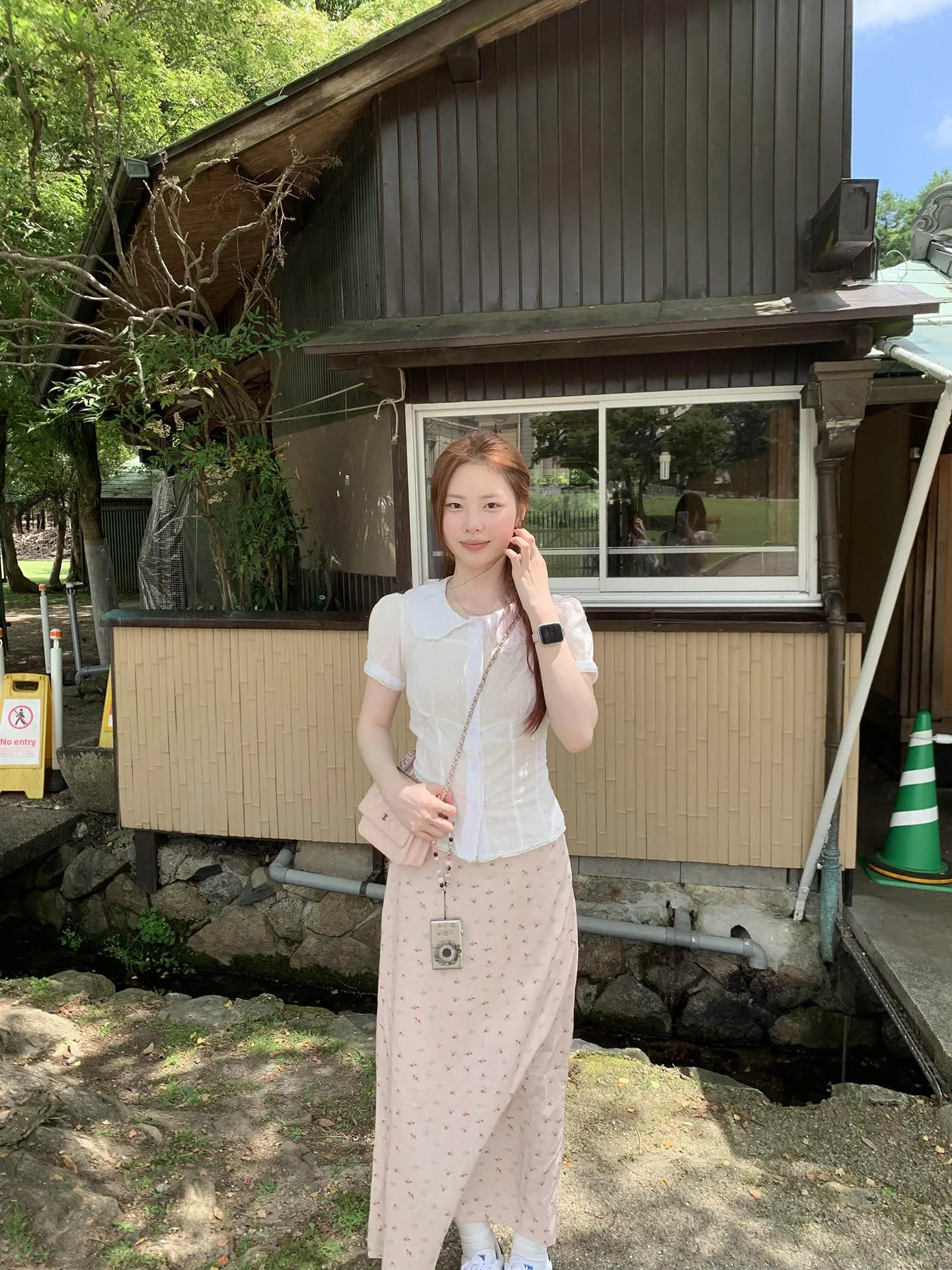 Collar de muñeca con adornos de encaje blanco ort Sve irt, Top universitario de diseño de verano para mujer, nudo moderno Faionable