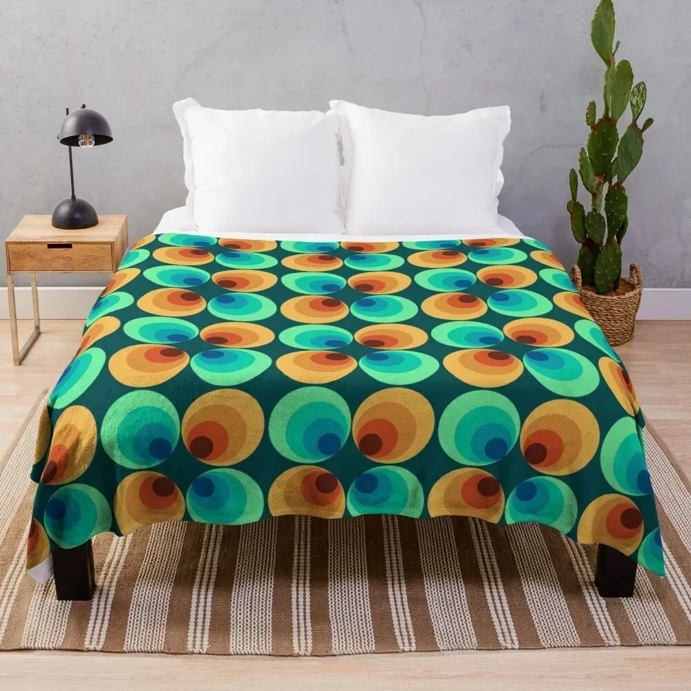 

Retro Combo Throw Blanket Stylish Couch Blanket for Home Living Room