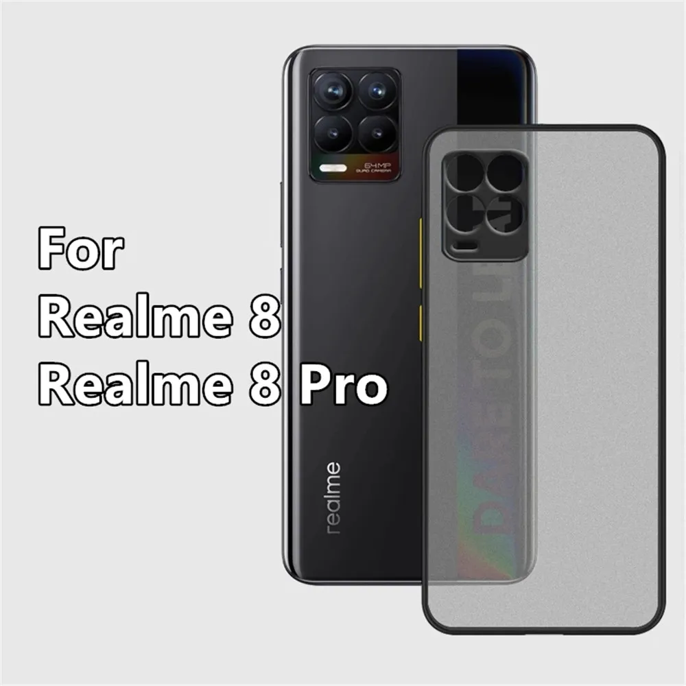 Camera Lens Protector Phone Cover For Realme 8i 8 Pro C21y Shockproof Matte Back Case on Realme GT Master Neo GT 2 5G Cases