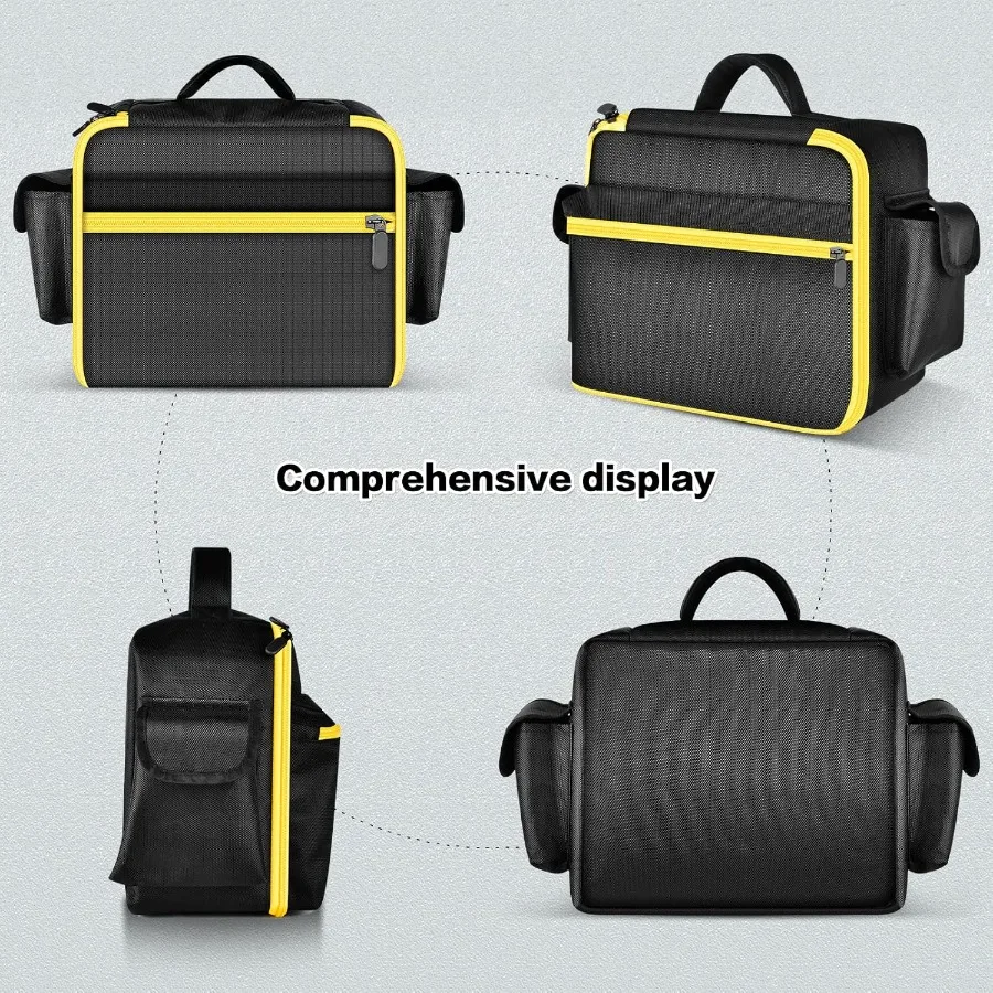 Custodia per borsa per compressore d'aria progettata per gonfiatore di pneumatici DEWALT 20V MAX DCC020IB Organizzatore di supporto per attrezzi a batteria con Dedicat