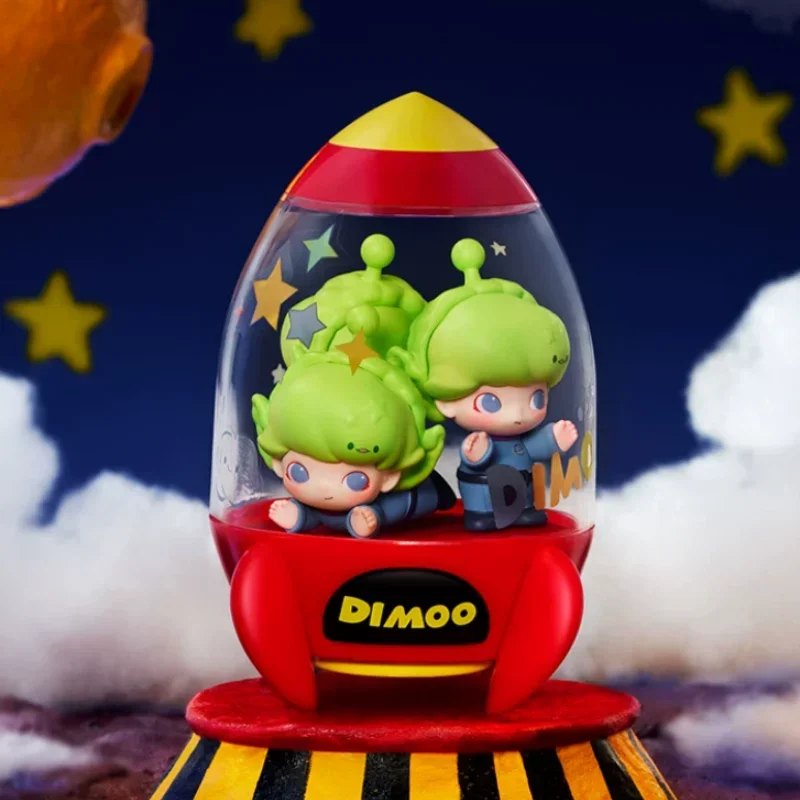 POP MART DIMOO WORLD PIXAR Series Blind Box Doll Guess Bag Toys Mystery Box Desktop Ornaments Collection Anime Action Figure image 3