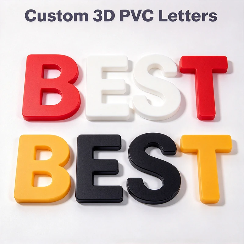 Custom  Raised PVC Letter Logo Sign Personalized Wall Decor for Business Shop Branding Indoor Outdoor Advertising Business Decor