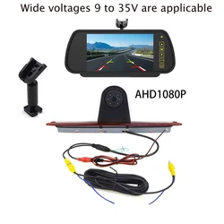 for Brake Light Camera HD Night Vision Backup Camera for Mercedes-Benz Sprinter W906 Crafter 2007-2019AHD1080P