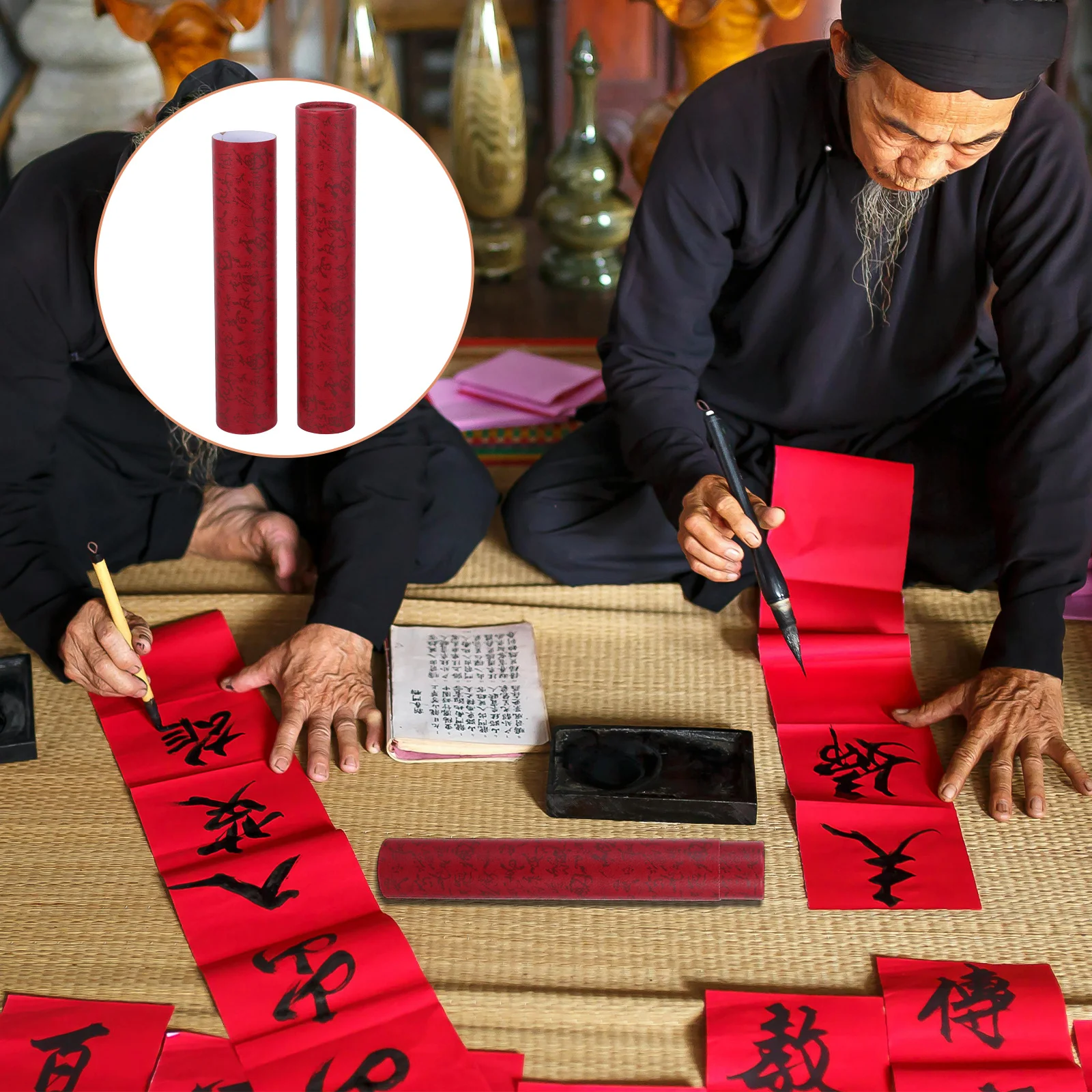 أنبوب تخزين ورقي تلسكوبي قابل للتمديد للبريد والملصقات الكبيرة والمخططات والرسومات الفنية وأنبوب تخزين الأعمال الفنية #1