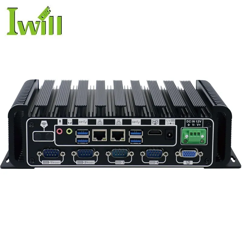 New Computer Model IBOX-601 Industrial Embedded I3 I5 I7 Mini Pc with 2*RS485
