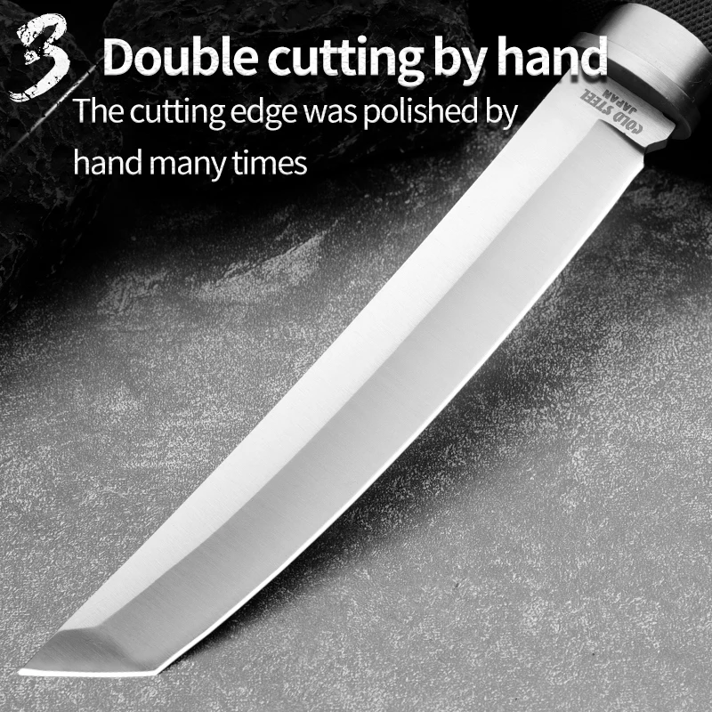 HUANGFU Fixed blade Wilderness Bowie knives Outdoor Hiking Hiking Hunting Knife Fighting Rescue Knife