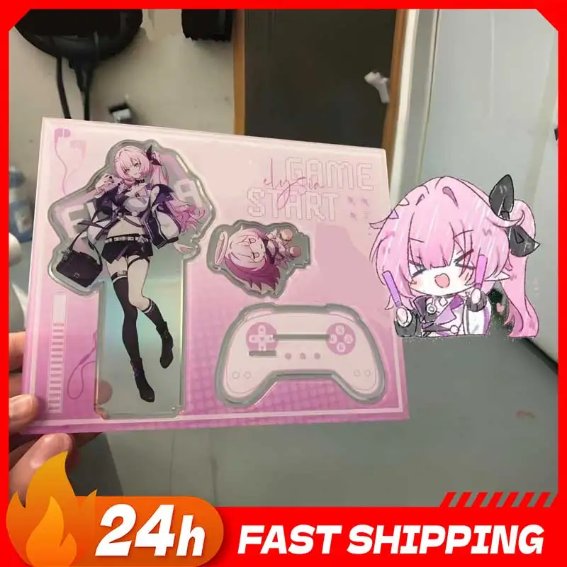 

3,93 дюйма Elysia акриловая подставка с двойной вставкой Game Star Elysia стоячая тарелка Коллекционные Honkai Impact 3rd периферийные устройства игрушки