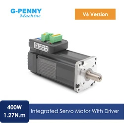 EU Sending! JMC V6 version 3000rpm 400w Integrated Servo Motor With Driver 1.27Nm Mini Servo Motor & driver 1000 Line