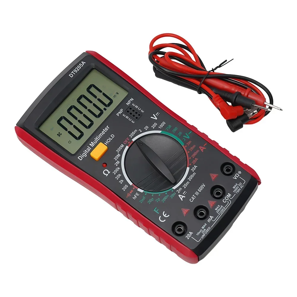 

DT9205A Anti Burning Digital Multimeter Comprehensive Measurement Capabilities with Extended Bracket for Convenient Use