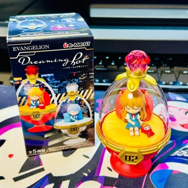 بقعة حقيقية إعادة مينت Evangelion كرة النوم سلسلة صندوق أعمى إيفا أنيمي لطيف سطح المكتب تزيين مُثبت الاطفال هدية