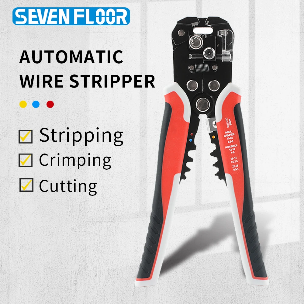 3 In1 Wire Stripper Tools Multitool Pliers Automatic Stripping For AWG22-10 Cutter Crimping Cable Wire Electrician Repair Tools