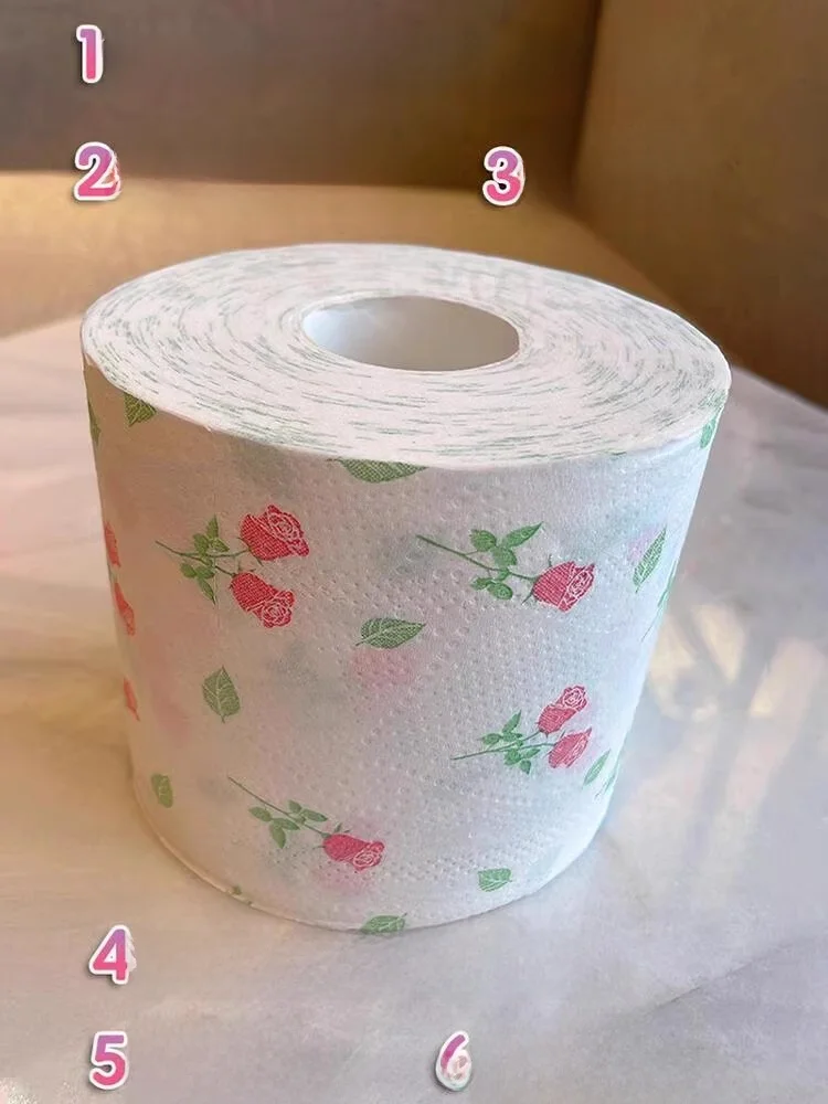 

Rosescent Soluble Toilet Paper Core Inkjet Paper Towels Home Use Water Soluble Batoom Tissue Paper Napkins 60g 3 Layer