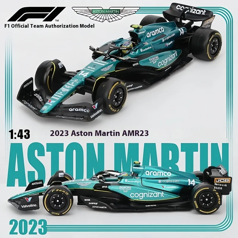 Hot In Stock Bburago F1 1:43 Ferrari SF24 Aston Martin AMR23 Red Bull Racing RB20 Alloy Miniature Diecast Car Model F1 Toy Gifts