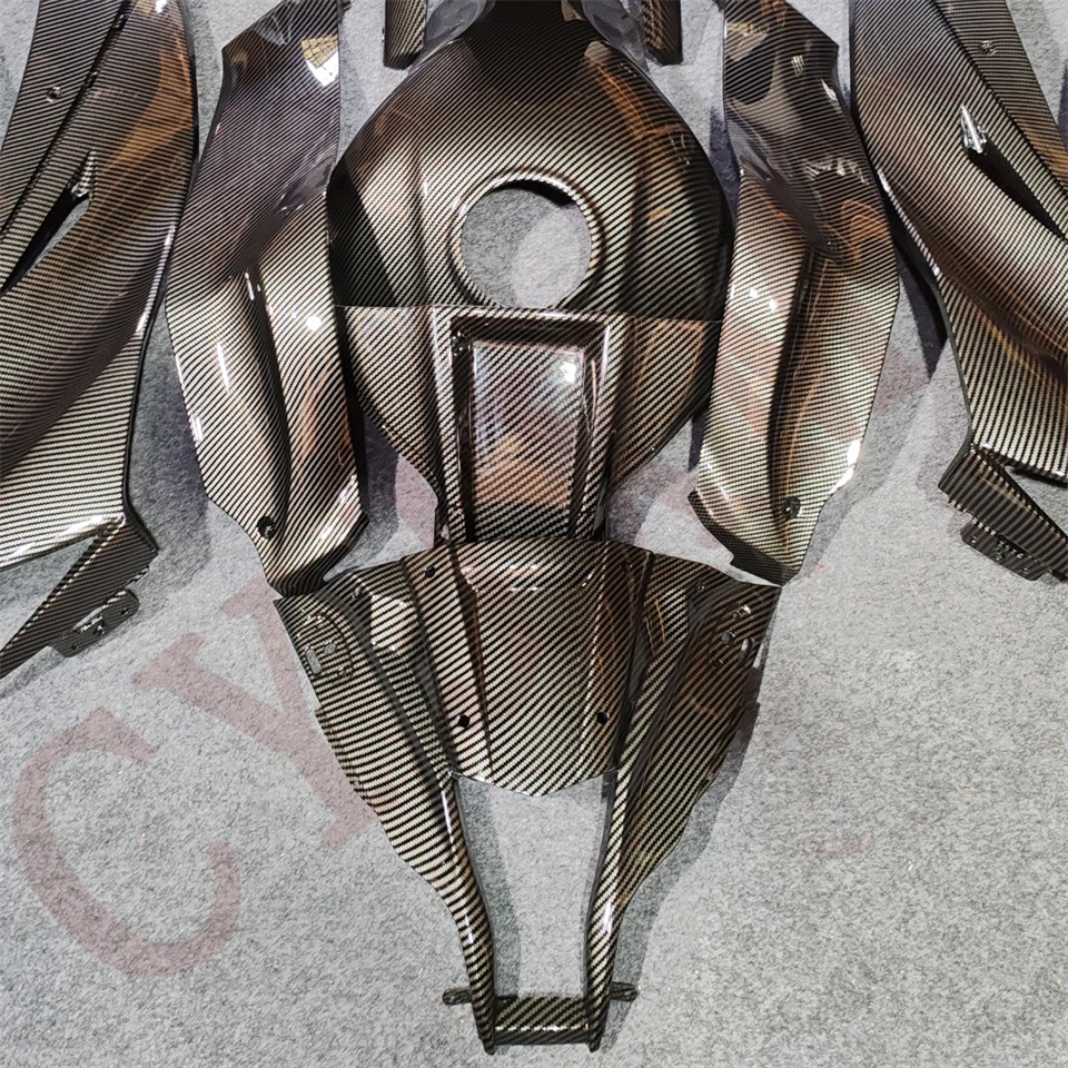 ألياف الكربون هدية لكاواساكي ZX10R ZX1000 2011-2015 دراجة نارية Fairings طقم الجسم ZX 10R 1000R 11-15 هيكل الإطار رسمت قذيفة #3
