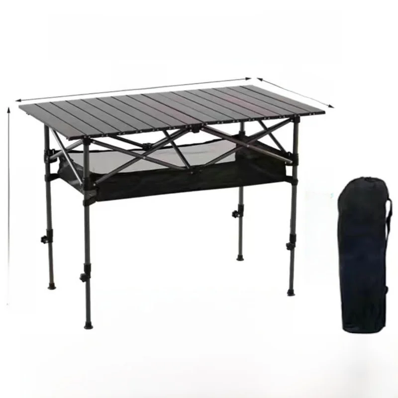 Portable Folding Table And Chairs Outdoor Barbecue Camping Egg Roll Table for Self-Driving Travel Picnic Stall Selling