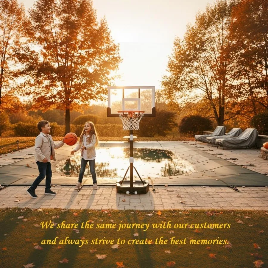 طوق كرة السلة 29 في اللوحة الخلفية 3.2 إلى 7.2FT ارتفاع قابل للتعديل لحمام السباحة كرة السلة في الهواء الطلق ل/الكبار داخلي في الهواء الطلق