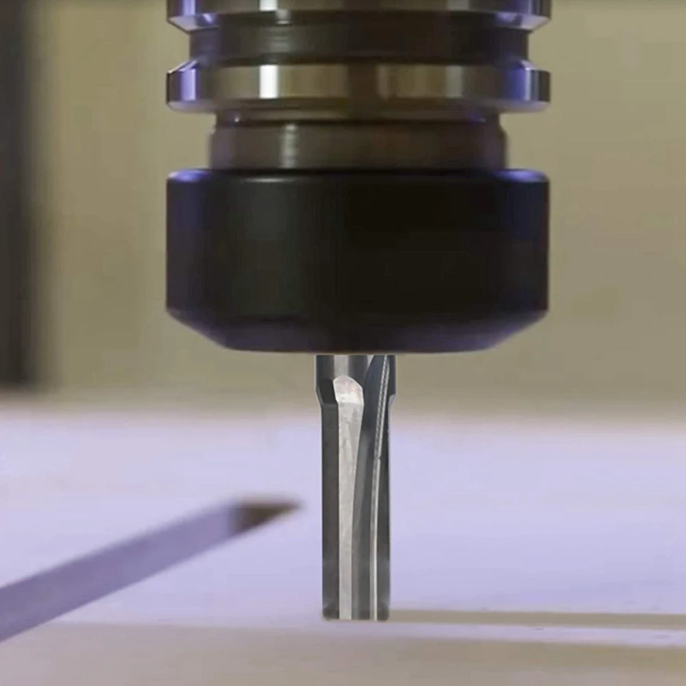 10 Buah 2 Flute Cnc Router Bit 3.175Mm Slot Lurus Pemotong Penggilingan Baja Tungsten untuk Kayu