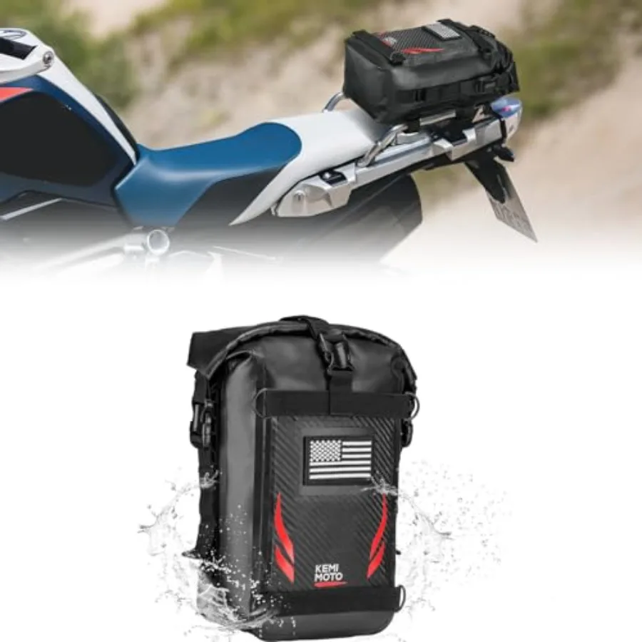 

Universal Waterproof Motorcycle Tail Bag, Front Bumper Frame, Side Bag, Saddle Pannier Bag, Universal Fit for Dirt Bike, Advent