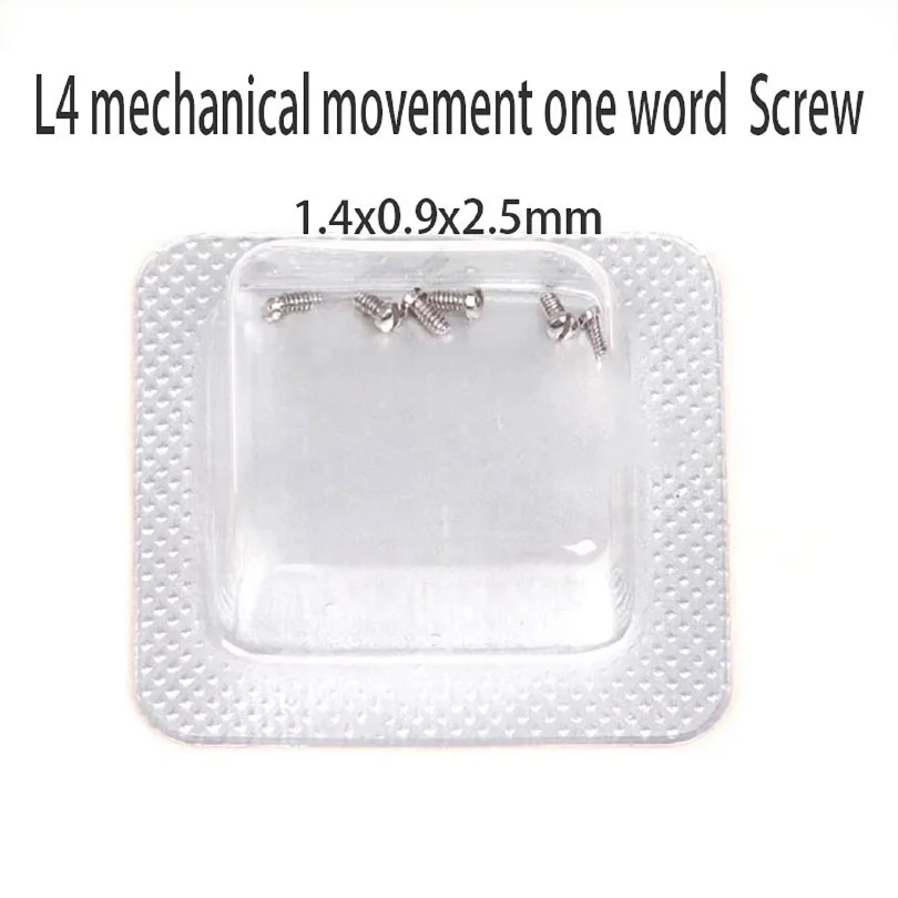 6ชิ้นอุปกรณ์เสริมสำหรับนาฬิกา L4.709สกรูฝาหลังนาฬิกากลไกสกรูฝาหลัง L4สกรูคำเดียว