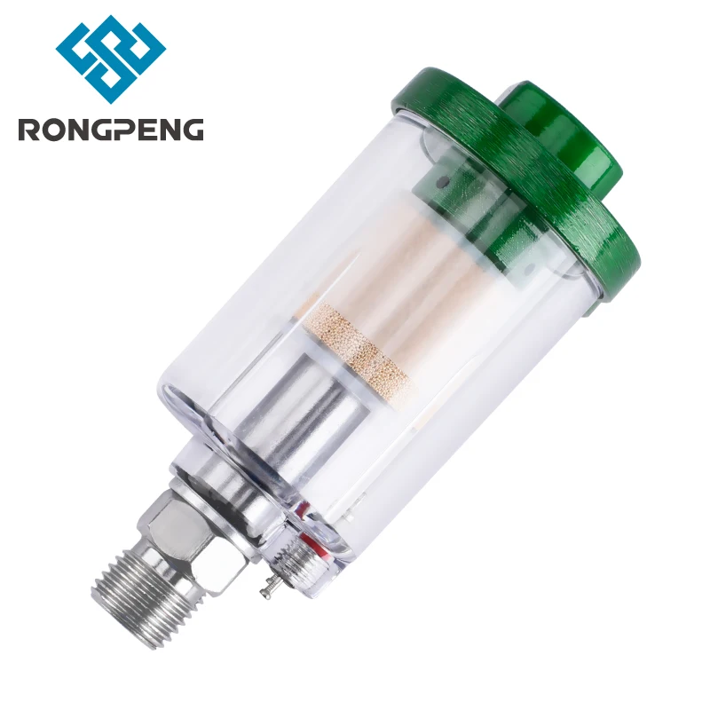 

RONGPENG Mini In-Line Water Trap Filter Oil Water Separator Drain Valve, Water Trap,Air Dryer,Air Filter For Air Paint Spray Gun